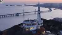 大连：莲花山观景台星海跨海大桥日落拍摄指南