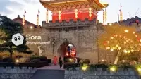 【库存视频】汉江石泉古城老街景区