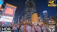[4KHDR] [POV] [云散步] [云逛街] 上海淮海中路->陕西南路 市中心老街区商业街 SDR和HDR双版本 傍晚散步逛街 2021-7-20
