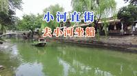 在小河直街的小河里坐船，这是杭州的江南