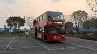 【苏州东太湖，但是无锡的双层巴士】苏州东太湖S湾旅游专线POV前方展望