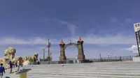 满洲里国门景区第一至第五代国门拍摄片段    2019.6