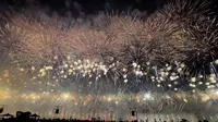 【4K】超震撼！鄂尔多斯康巴什八一焰火秀 全程