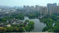 山东鲁南水城枣庄老街美丽景色
