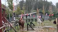 在高密五龙河景区游玩！