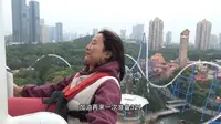 深圳欢乐谷体验蹦极