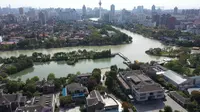4K南通濠河国家5A级风景区航拍