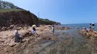 营口仙人岛景区，有山有海，海水清澈，适合休闲娱乐度假。