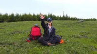 五台山狮子窝后山航拍