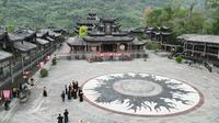 湘西龙山惹巴拉景区由彭家寨、惹巴拉【摆手堂】和梁家寨三块构成