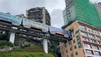 重庆李子坝轻轨穿楼