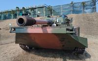 近看63A水陆两栖坦克.韶山军博园