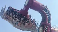 #常州#中华恐龙园9#疯狂恐龙人区#带你体验舞动极限项目的尖叫声，怪不得排队的人这么少。