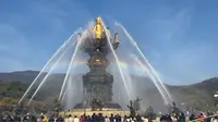 灵山大佛九龙灌浴全过程