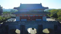 航拍惠州朝京门一镜到底