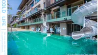 Charm魅力度假⛱️-【汕尾金町湾】波西圆舞滑梯泳池8房12床别墅