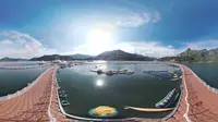 云南绥江县金沙江水上漂浮大型综合游乐园（占地65亩水域）-最大水深300米,落差15米
