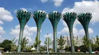 合肥徽园微缩了安徽省各地市的标志景点