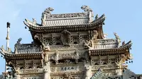 五台山龙泉寺牌坊，中国古建中的典范，堪称石雕建筑艺术珍宝。