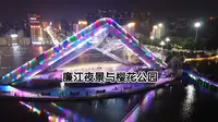 廉江夜景与樱花公园航拍