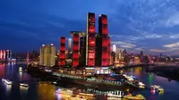 重庆来福士夜景