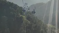 山东泰山桃花峪索道全程10min