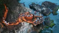 惠州海边悬崖礁石酒吧