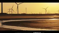 平潭岛上的长江澳风车田，夕阳西下，把独孤感的氛围渲染到了极致