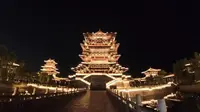 河北邯郸大名石刻博物馆夜景