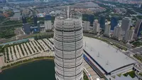 郑州绿地中心千玺广场(大玉米)航拍美景