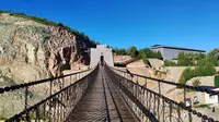 山西平定县七亘大捷景区，挑战悬空铁索桥，红色教育值得一来。