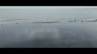 广东湛江市东海岛龙海天沙滩航拍1