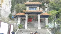 江西省九江市湖口县鞋山岛誉为天下无双的“第一鞋”