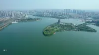 山东成武县文亭湖风景区美丽景色