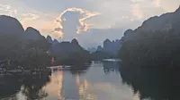桂林阳朔工农桥日落