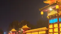 曲阜的蓼河古街，灯光那是太显贵了。