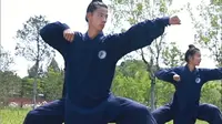 被发现啦！遇真宫前院，传承班的两位师兄正在练武当伏虎拳