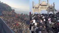 泰山景区人山人海：南天门真有十万天兵天将，我没开玩笑