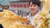 韩剧女主最爱“鲜”海鲜小鱼饼汤，西塔必吃！热乎乎来一碗，小推车里卖的才是我的最爱！