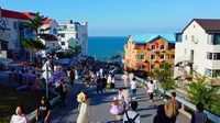 【航拍威海】火炬八街，一天通往大海的路