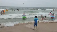 广东阳江海陵岛大角湾悠闲的下午和夜生活，闸坡镇，探访234国道起点