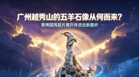 广州越秀山的五羊石像从何而来？赛博国风AI揭开传说全新面纱