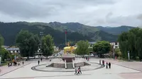 参观武威天祝天堂寺，在天堂镇过中秋节，两个人的世界，走到哪里哪就是家，幸福在天堂