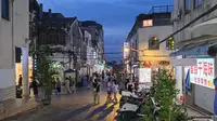 步行在夜晚的北海老街｜真实的城市面貌｜广西北海旅游实拍