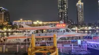 广州水上巴士临时专线(会展中心码头～西堤码头)侧方展望