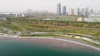 正定滹沱河 航拍