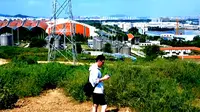 航拍烟台张裕国际葡萄酒城…