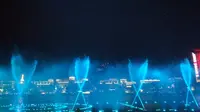 柳州风情港音乐喷泉!好看好看!
