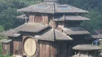杭州西湖满觉陇汉式建筑外型酷似千与千寻汤屋