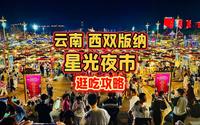 来云南西双版纳必打卡的星光夜市，逛吃攻略来了！